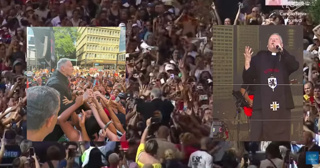 Réveillon na Paulista: padre Marcelo "vai para galera" e banda se destaca- Will insert post title.