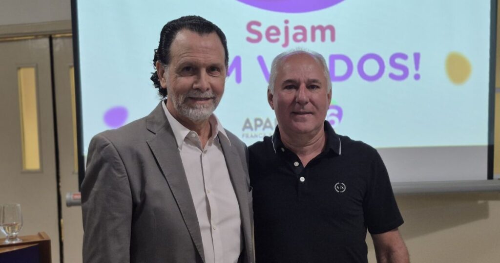 Agenor-Gado-presidente-da-Apae-Franca-e-Ebio-Pedroza-vice-presidente-Divulgacao-1024x538 APAE Franca mira R$ 1,4 milhão para ampliar serviços